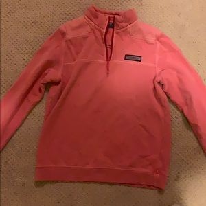 Girls salmon vineyard vines pullover XL
